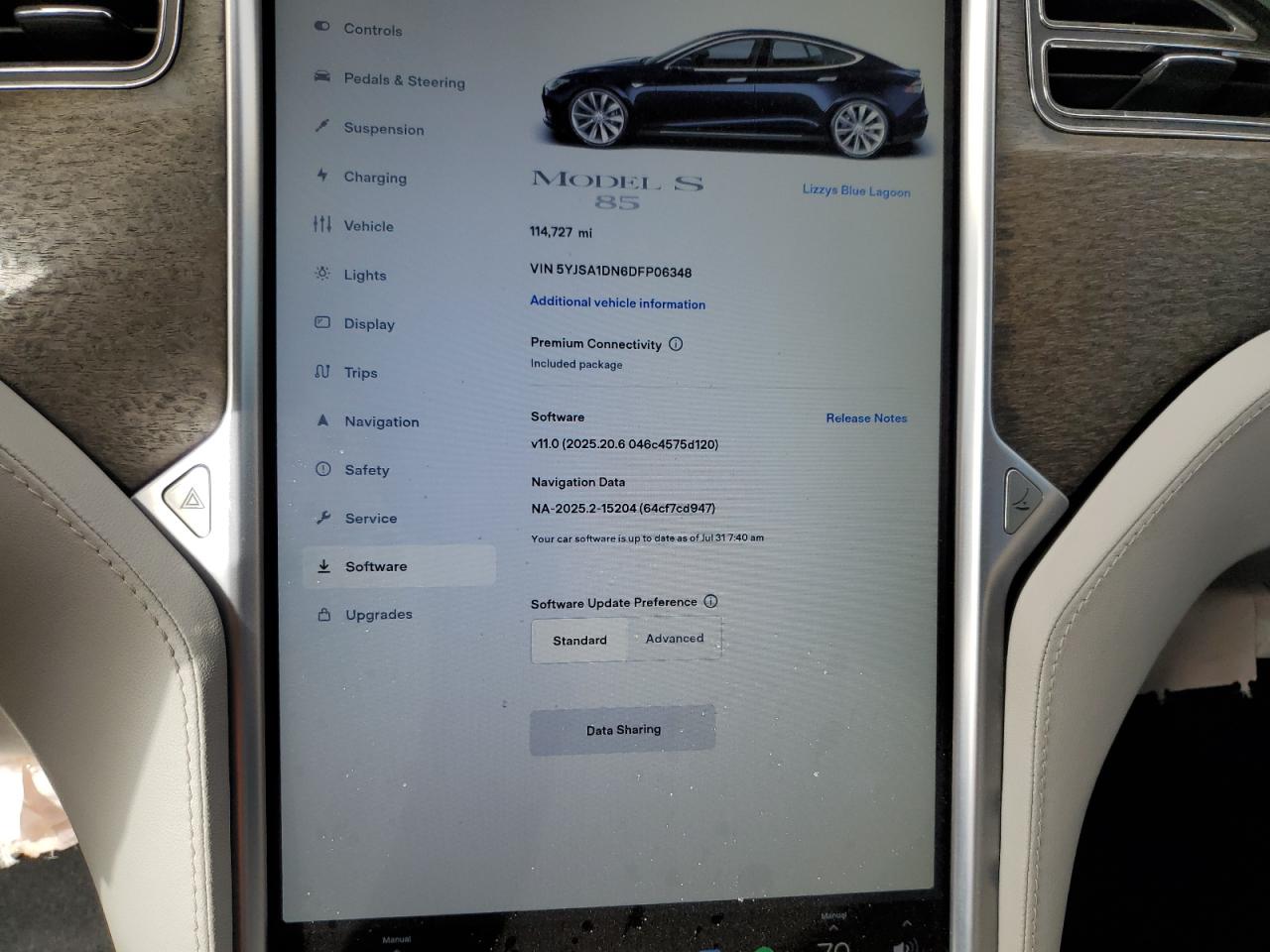 2013 Tesla Model S VIN: 5YJSA1DN6DFP06348 Lot: 85906335