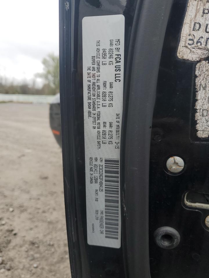 2015 Dodge Challenger Sxt VIN: 2C3CDZAG3FH804125 Lot: 87059075