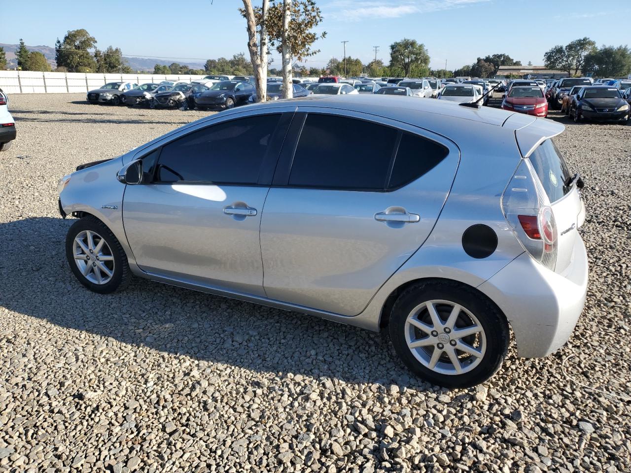 2013 Toyota Prius C grey hatchback hybrid JTDKDTB39D1043614 photo #3