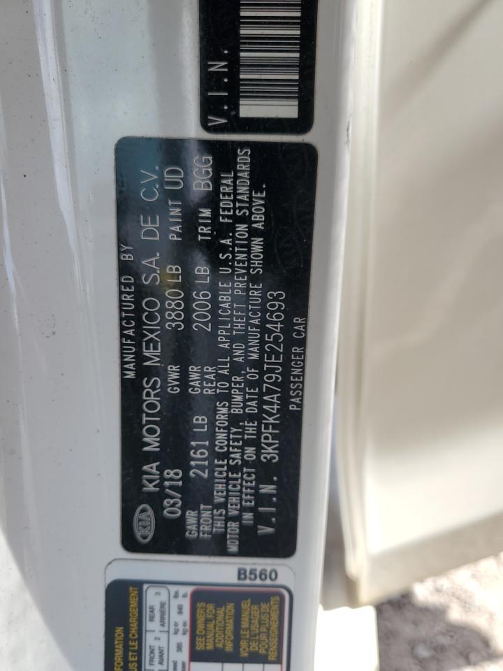 2018 Kia Forte Lx VIN: 3KPFK4A79JE254693 Lot: 90375895