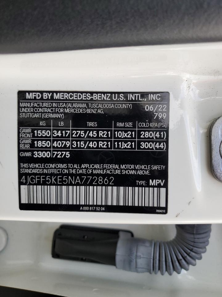2022 Mercedes-Benz Gls 450 4Matic VIN: 4JGFF5KE5NA772862 Lot: 82399815