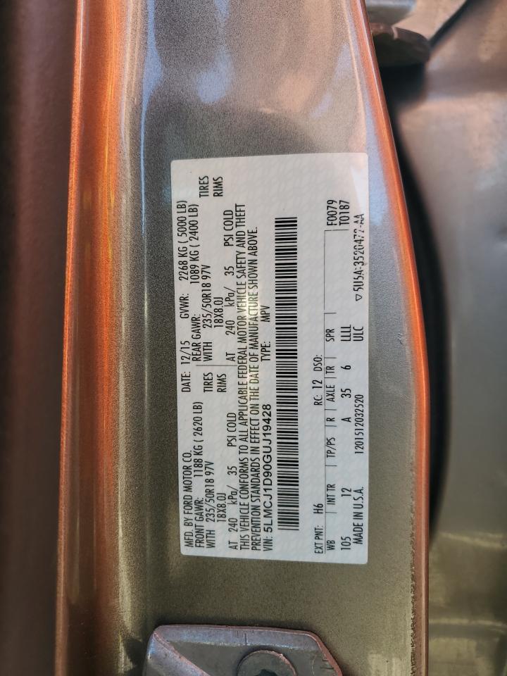 2016 Lincoln Mkc Premiere VIN: 5LMCJ1D90GUJ19428 Lot: 84598355