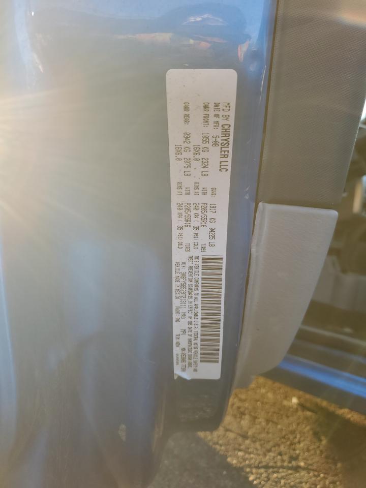 2008 Chrysler Pt Cruiser Touring VIN: 3A8FY58B28T213111 Lot: 89882135