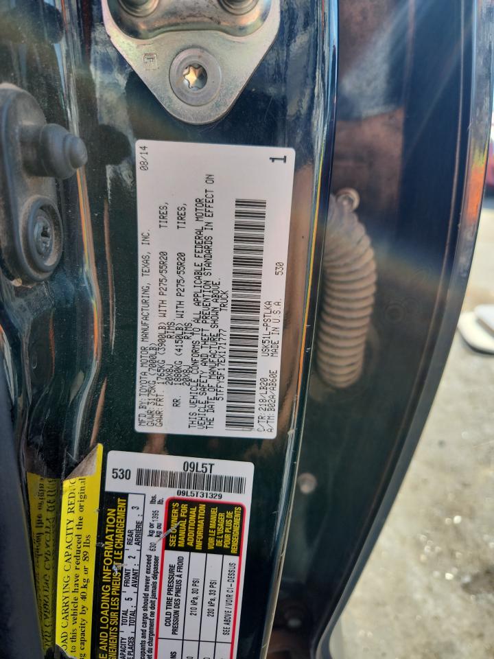 2014 Toyota Tundra Crewmax Limited VIN: 5TFFY5F17EX171777 Lot: 84720555