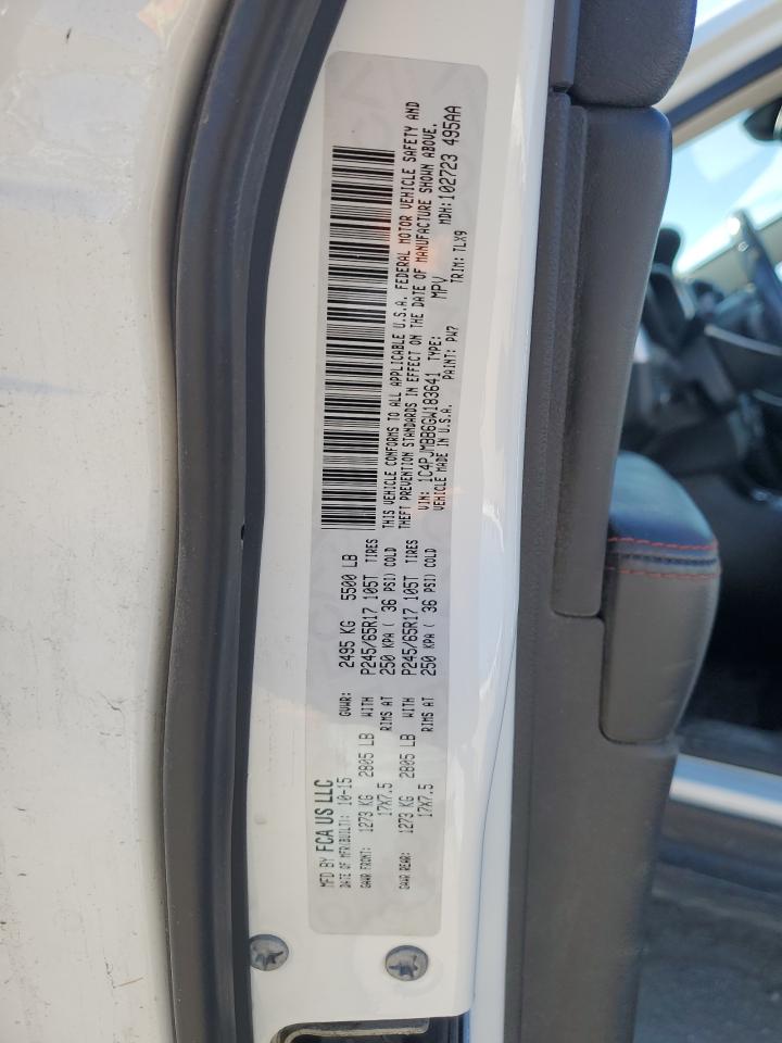 2016 Jeep Cherokee Trailhawk VIN: 1C4PJMBB6GW183641 Lot: 90356215