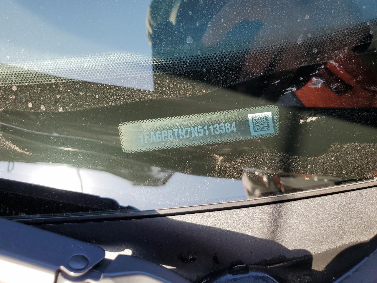 2022 Ford Mustang VIN: 1FA6P8TH7N5113384 Lot: 90121555