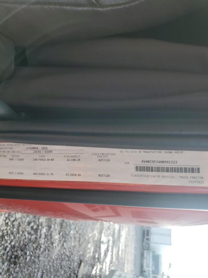 2017 Volvo Vnl Semi Truck VIN: 4V4NC9EJ4HN991323 Lot: 86298175