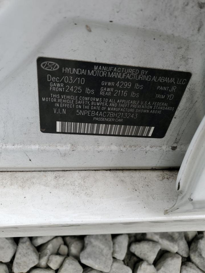 2011 Hyundai Sonata Gls VIN: 5NPEB4AC7BH213243 Lot: 82333625