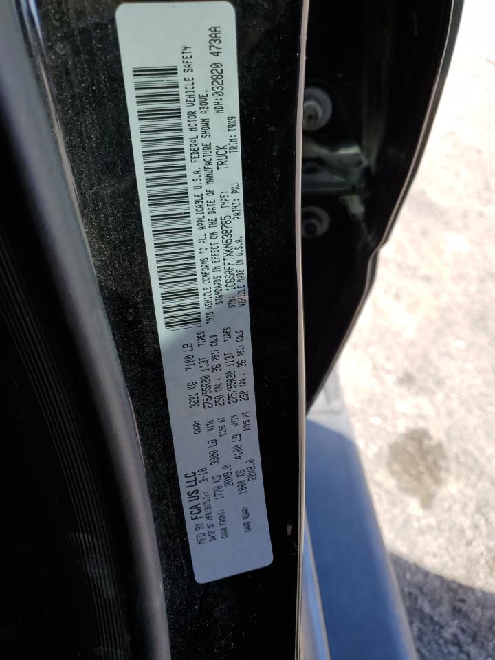 2019 Ram 1500 Big Horn/Lone Star VIN: 1C6SRFFTXKN538785 Lot: 86528865