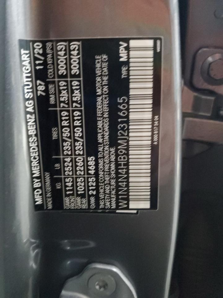 2021 Mercedes-Benz Gla 250 4Matic VIN: W1N4N4HB9MJ231665 Lot: 85310555