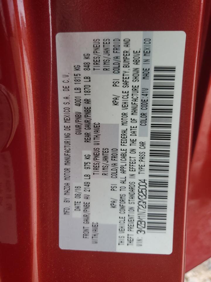 2016 Mazda 3 Grand Touring VIN: 3MZBM1N72GM325004 Lot: 84835505