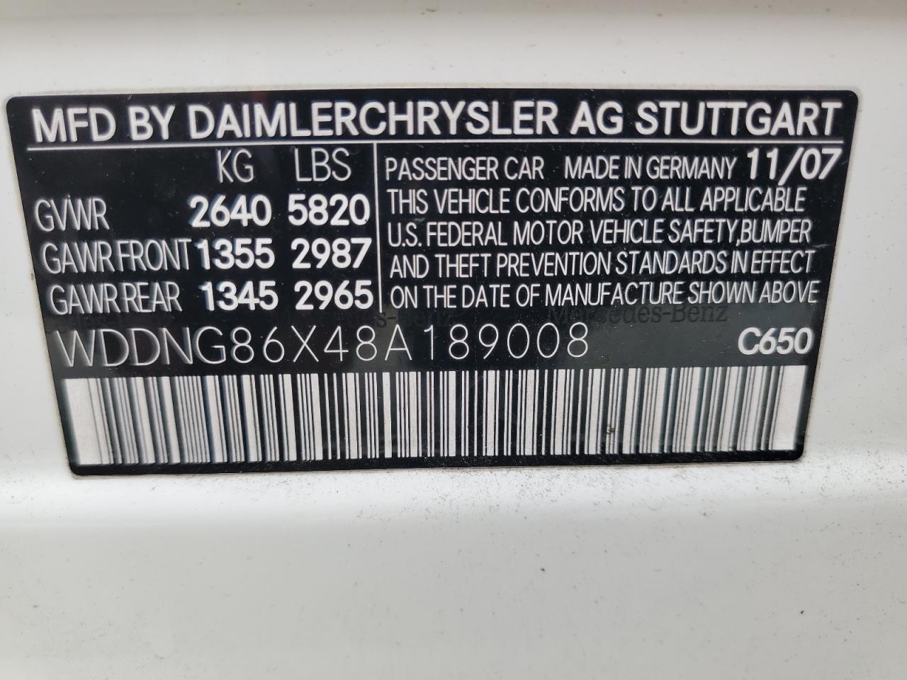 2008 Mercedes-Benz S 550 4Matic VIN: WDBKK65F21F224516 Lot: 85840435