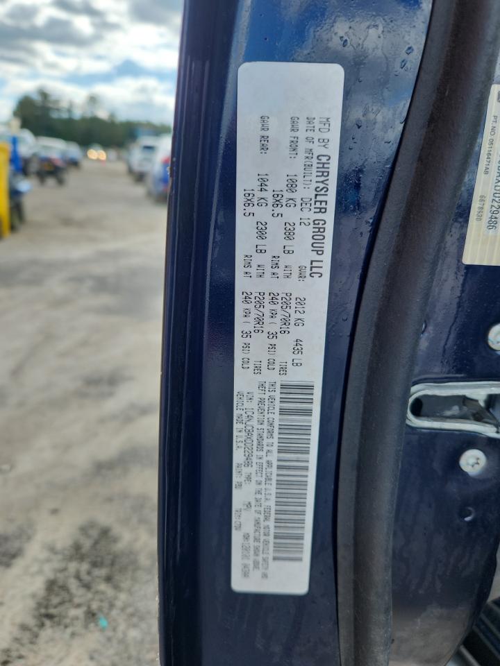 2013 Jeep Compass Sport VIN: 1C4NJCBAXDD229486 Lot: 86160915