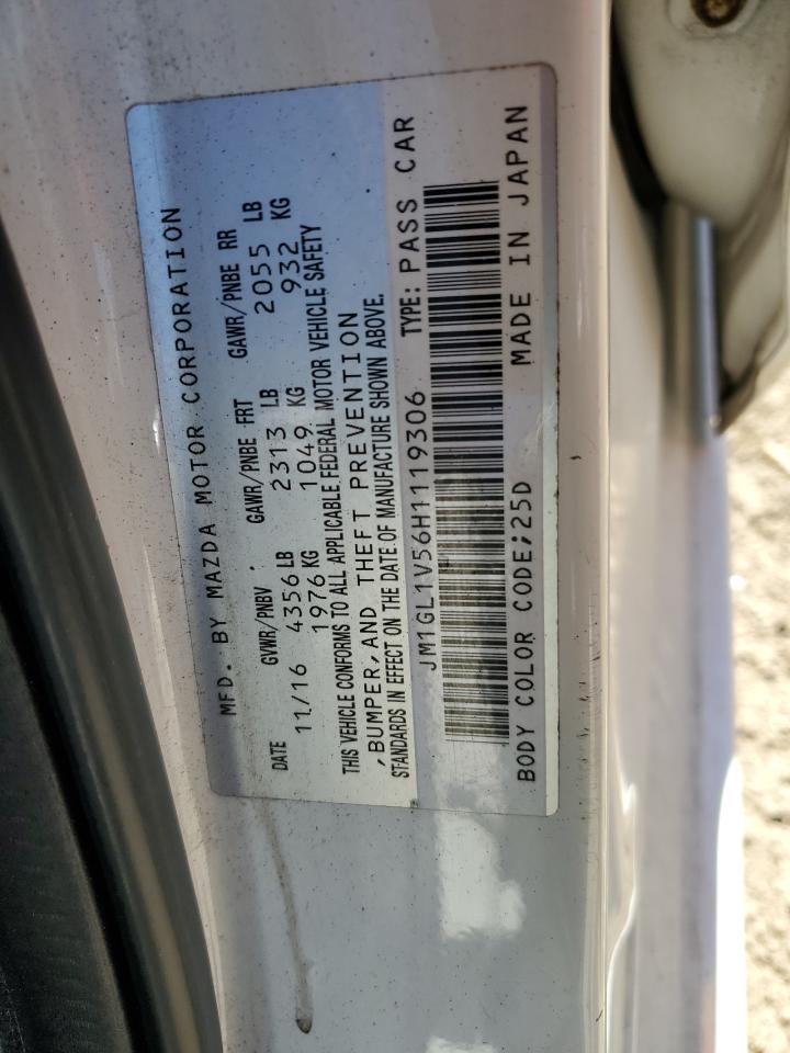 2017 Mazda 6 Touring VIN: JM1GL1V56H1119306 Lot: 87467505