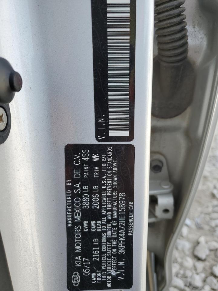 2017 Kia Forte Lx VIN: 3KPFK4A72HE158978 Lot: 87079015