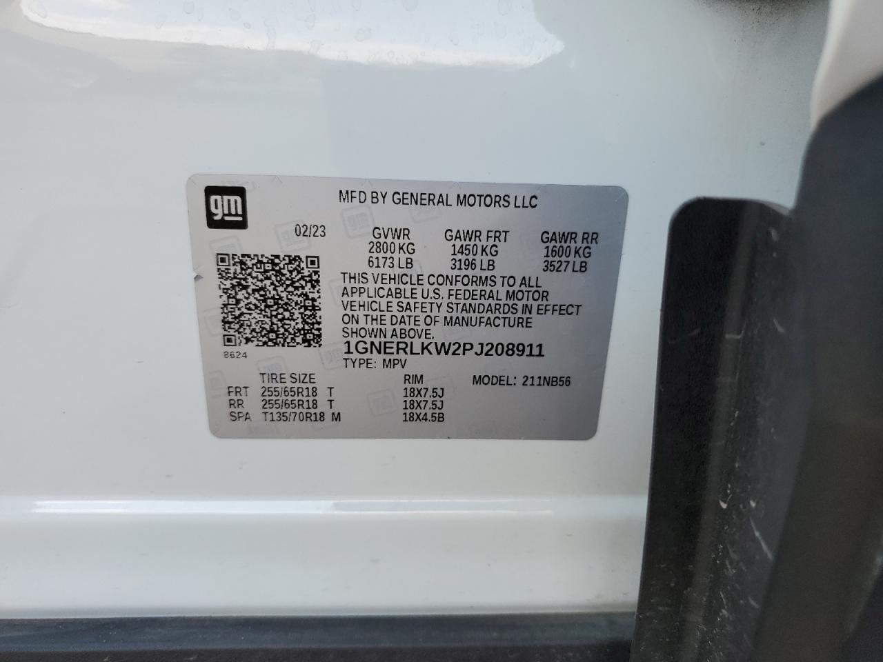 2023 Chevrolet Traverse Ls VIN: 1GNERLKW2PJ208911 Lot: 82256035