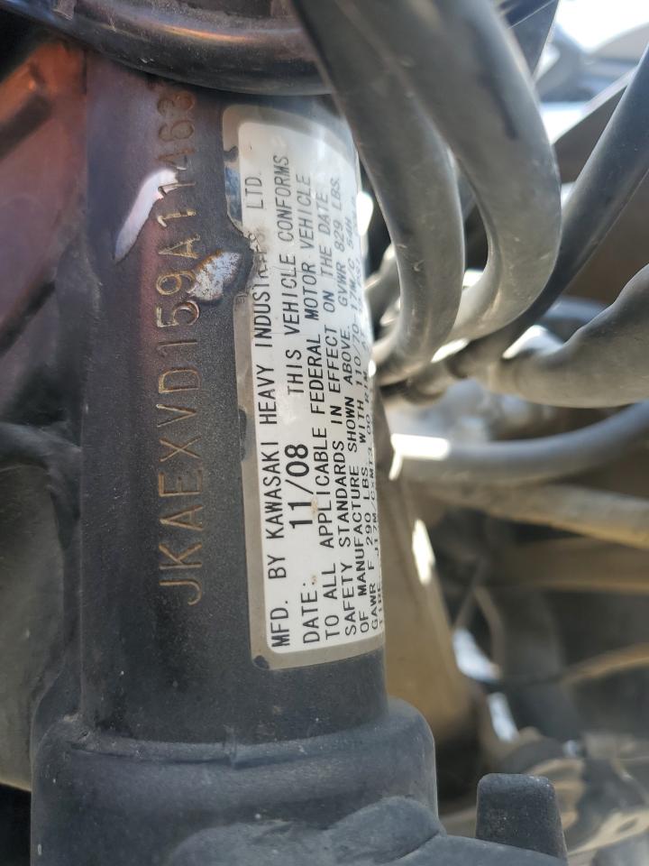 2009 Kawasaki Ex500 D VIN: JKAEXVD159A114630 Lot: 84996885