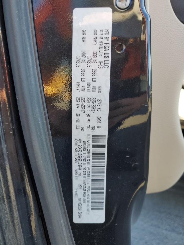 2016 Chrysler Town & Country Touring VIN: 2C4RC1BG0GR133744 Lot: 82578675
