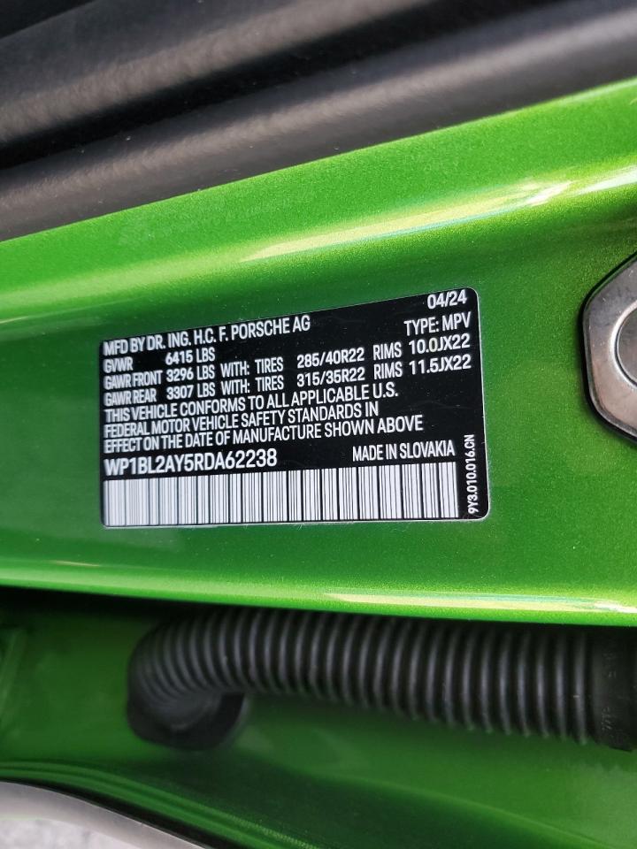 2024 Porsche Cayenne S Coupe VIN: WP1BL2AY5RDA62238 Lot: 81975055