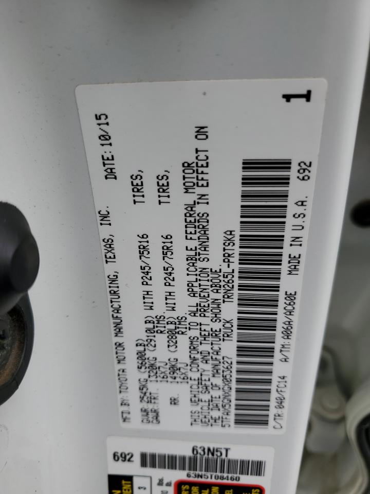 2016 Toyota Tacoma Double Cab VIN: 5TFAX5GNXGX053627 Lot: 82297585