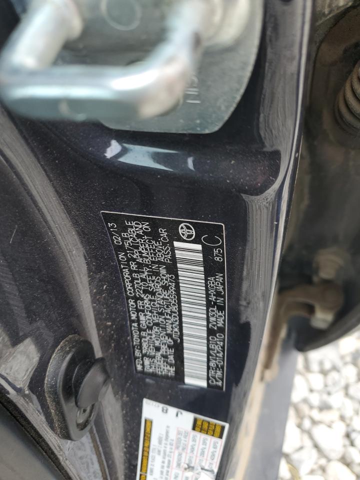 2013 Toyota Prius VIN: JTDKN3DU8D5599473 Lot: 90798525