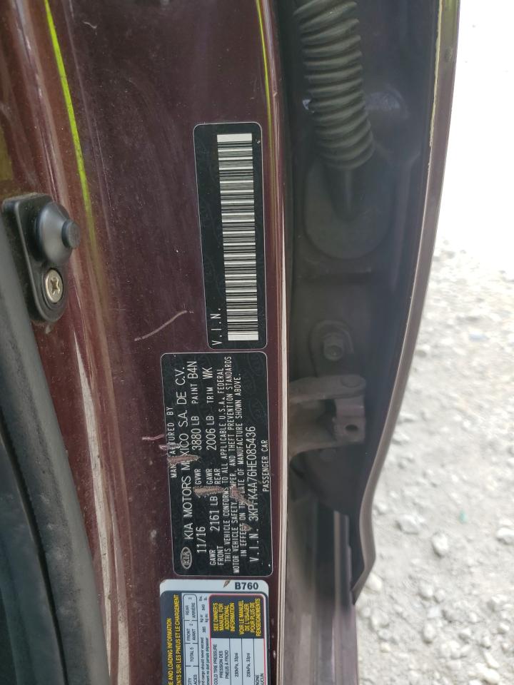 2017 Kia Forte Lx VIN: 3KPFK4A76HE085436 Lot: 87007865