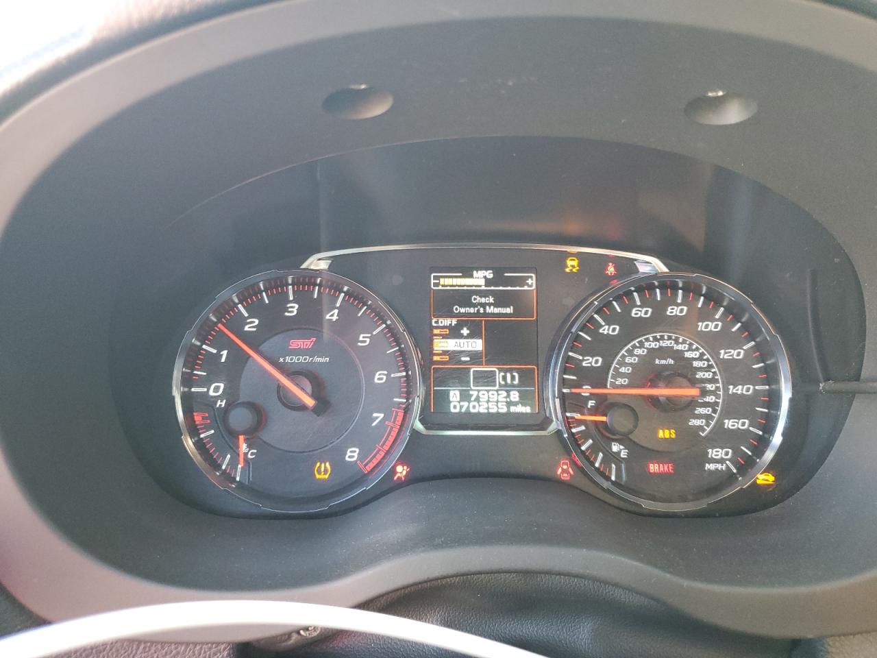 2018 Subaru Wrx Sti VIN: JF1VA2N62J9837833 Lot: 84918255