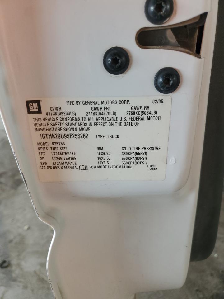 2005 GMC Sierra K2500 Heavy Duty VIN: 1GTHK29U95E253262 Lot: 85589205