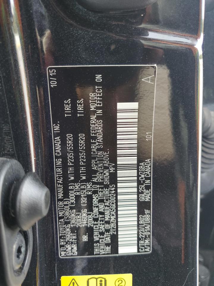 2016 Lexus Rx 350 Base VIN: 2T2BZMCA5GC002445 Lot: 82428635