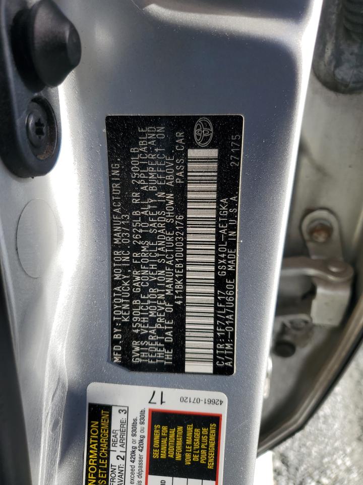 2013 Toyota Avalon Base VIN: 4T1BK1EB1DU032176 Lot: 84870295