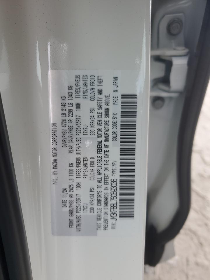 2025 Mazda Cx-5 Select VIN: JM3KFBBL7S0593036 Lot: 90366135