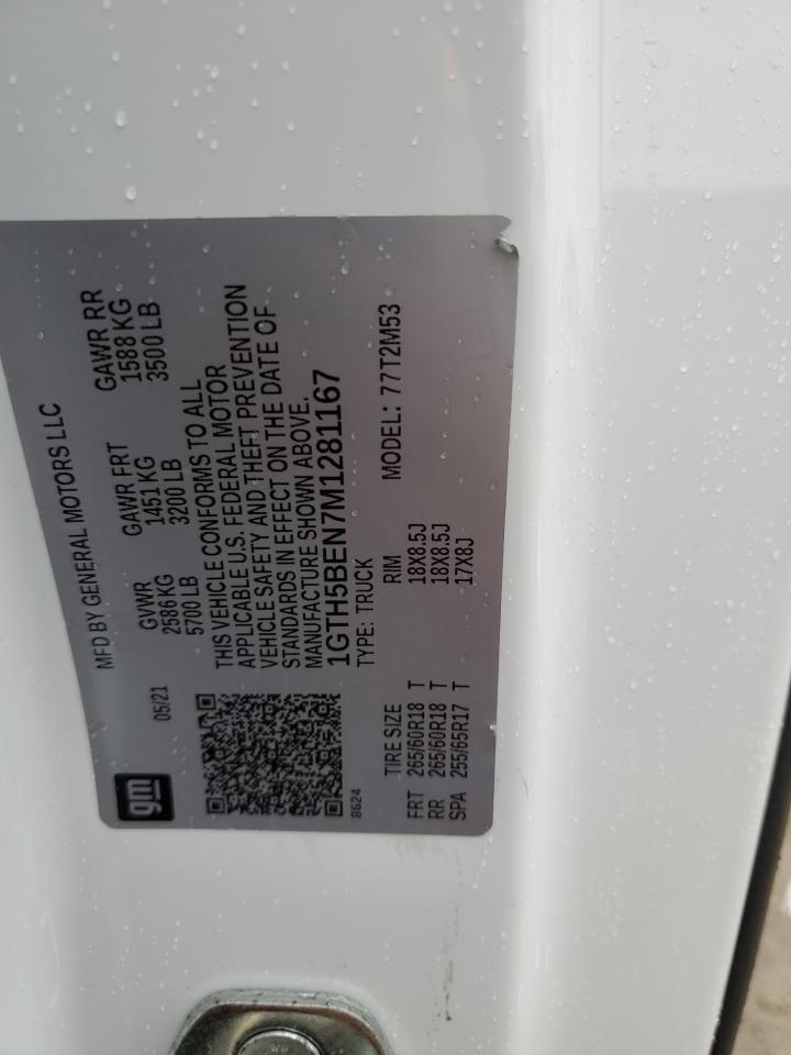 2021 GMC Canyon Elevation VIN: 1GTH5BEN7M1281167 Lot: 89804165