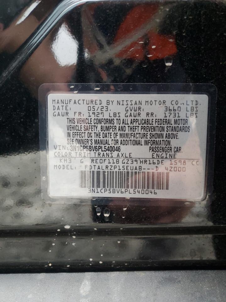 2023 Nissan Kicks S VIN: 3N1CP5BV6PL540046 Lot: 85513185