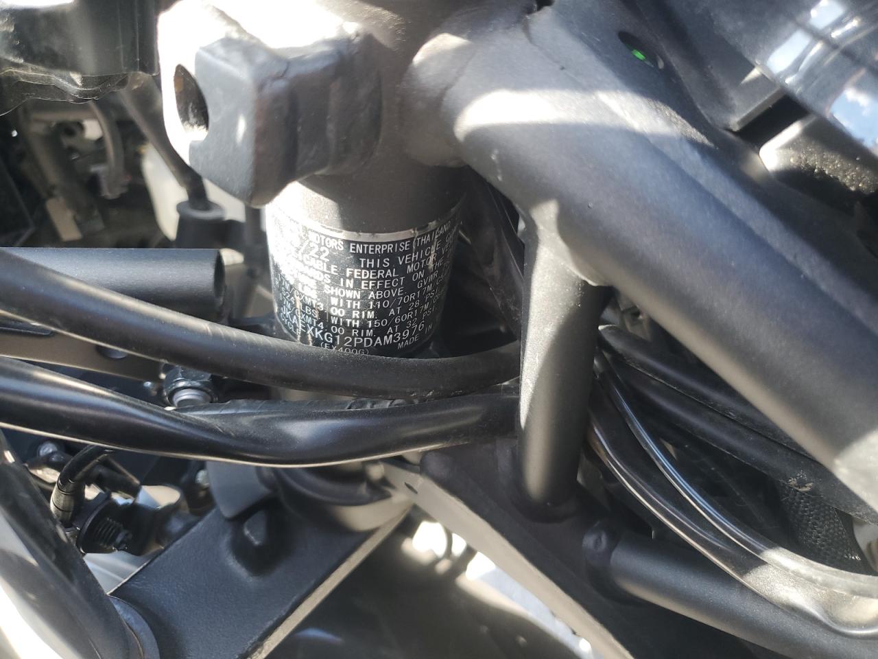 2023 Kawasaki Ex400 VIN: JKAEXKG12PDAM3976 Lot: 84627085