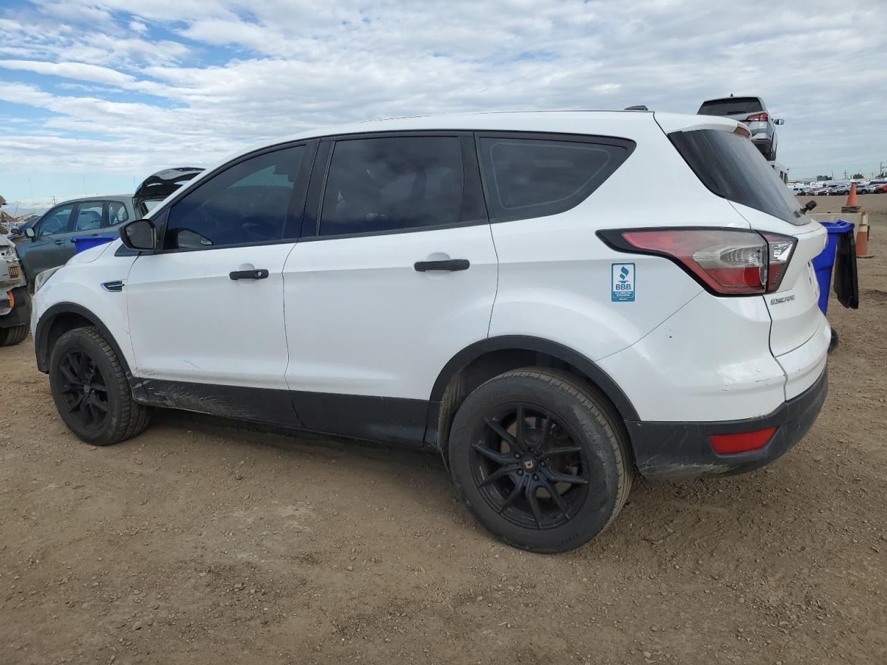2018 Ford Escape S white null gas 1FMCU0F78JUA55517 photo #3