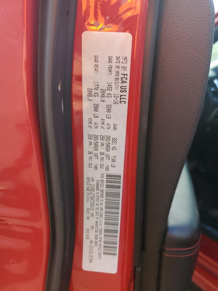 2017 Dodge Durango R/T VIN: 1C4SDJCT6HC733415 Lot: 85344455