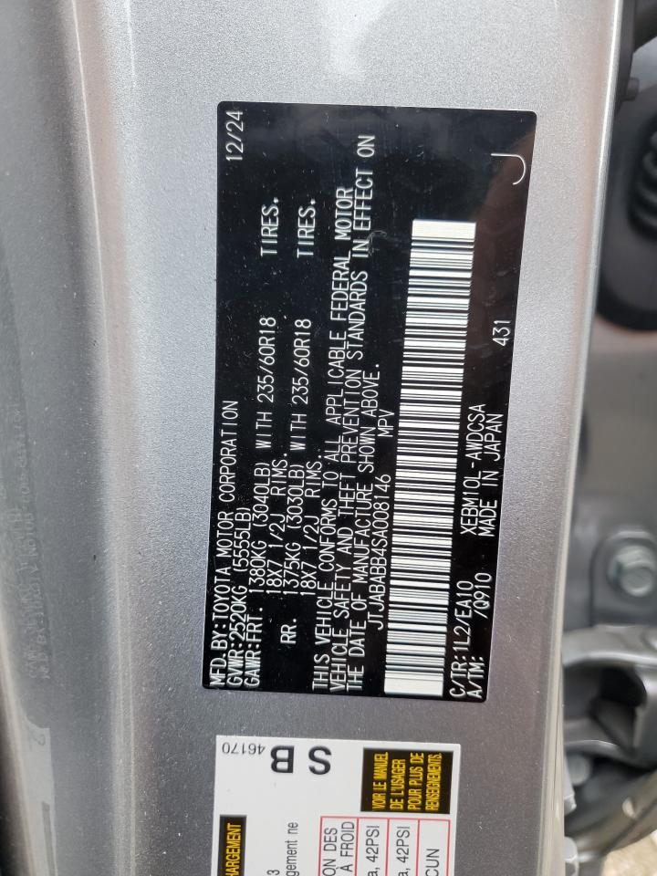 2025 Lexus Rz 300E VIN: JTJABABB4SA008146 Lot: 82384355