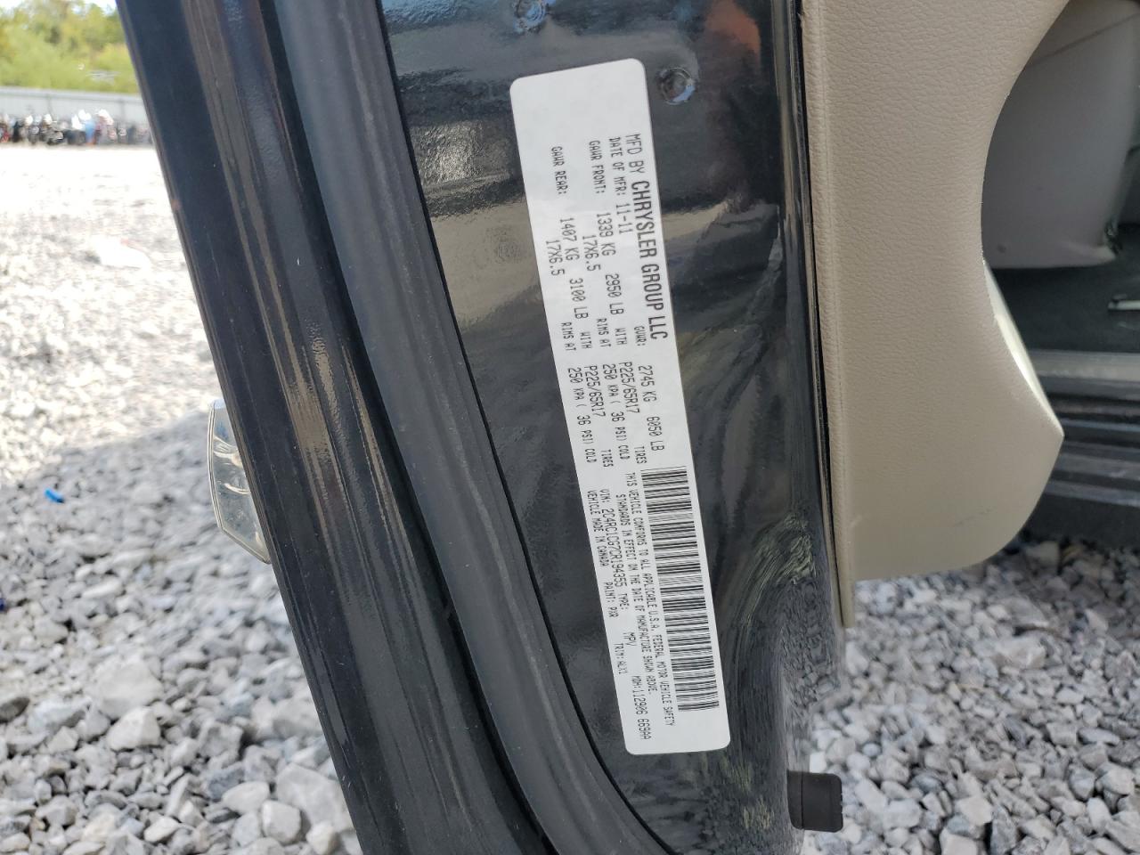 2012 Chrysler Town & Country Touring L VIN: 2C4RC1CG7CR194355 Lot: 82364795