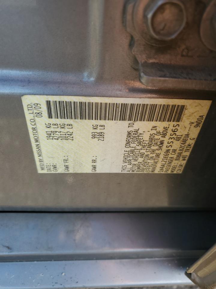 2009 Nissan Altima 2.5 VIN: 1N4AL21E69N553565 Lot: 81976745