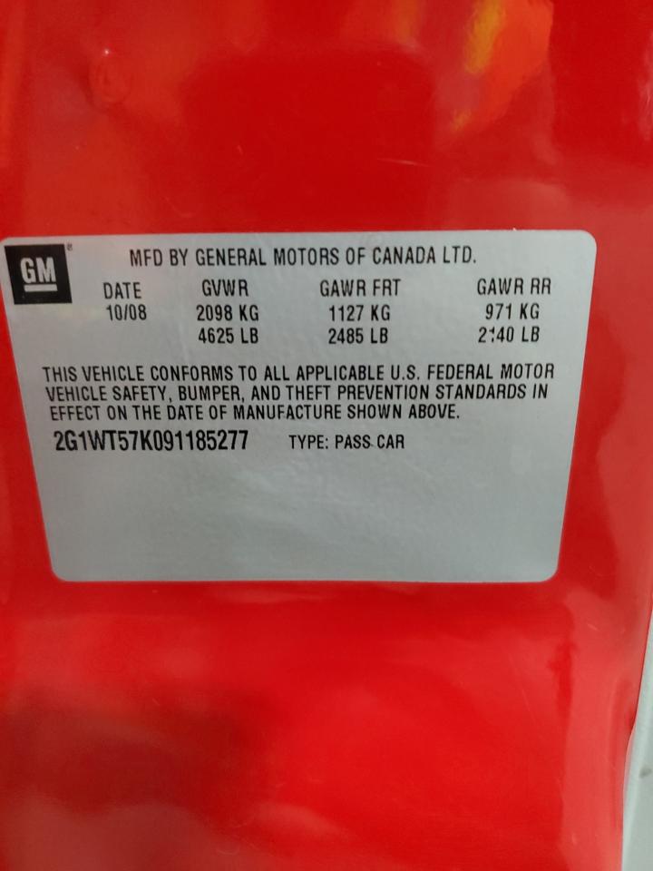 2009 Chevrolet Impala 1Lt VIN: 2G1WT57K091185277 Lot: 85161515