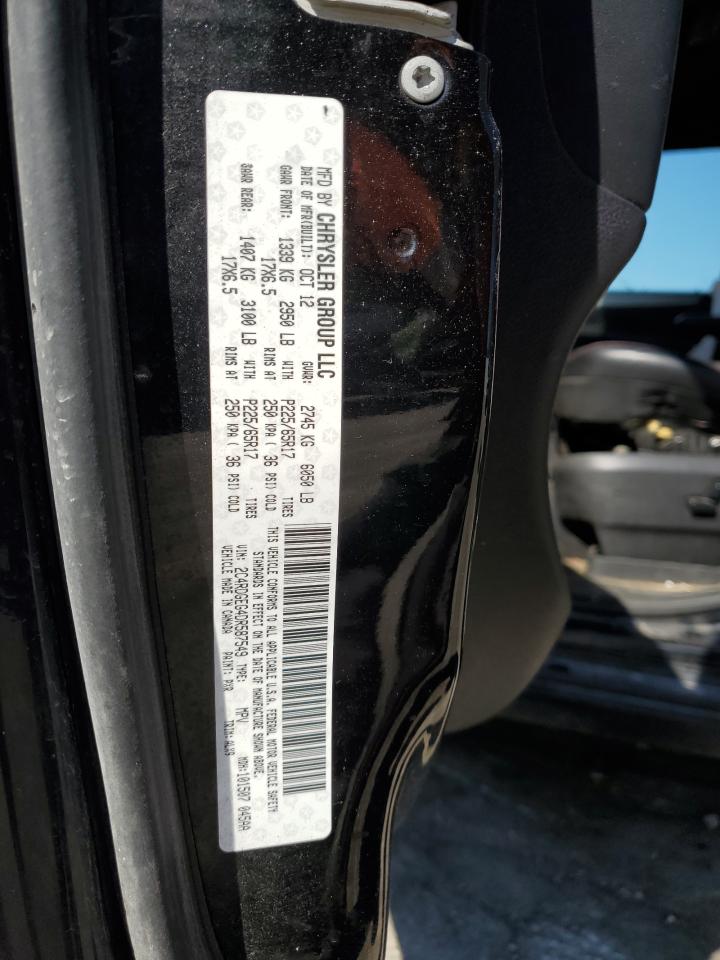 2013 Dodge Grand Caravan R/T VIN: 2C4RDGEG4DR587549 Lot: 85902185