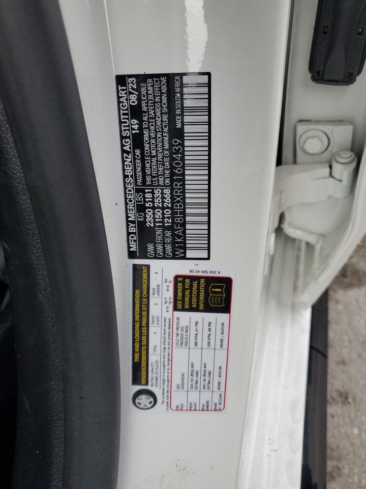 2024 Mercedes-Benz C 43 Amg VIN: W1KAF8HBXRR160439 Lot: 86306165