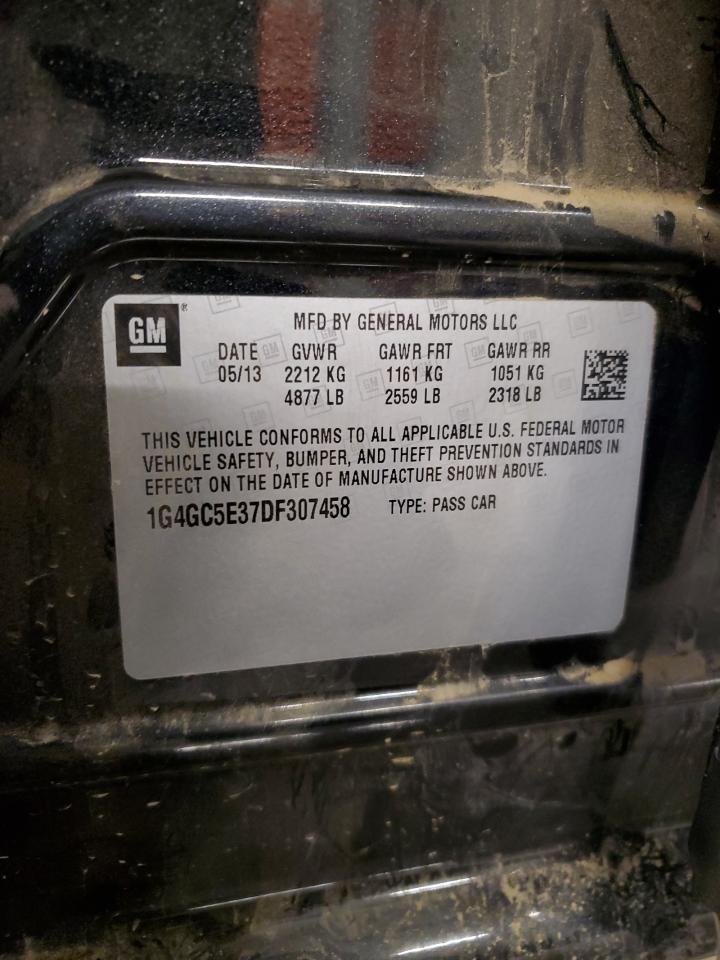 2013 Buick Lacrosse VIN: 1G4GC5E37DF307458 Lot: 89473465