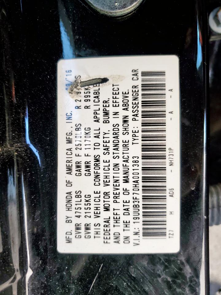 2017 Acura Tlx Advance VIN: 19UUB3F70HA001383 Lot: 82395105