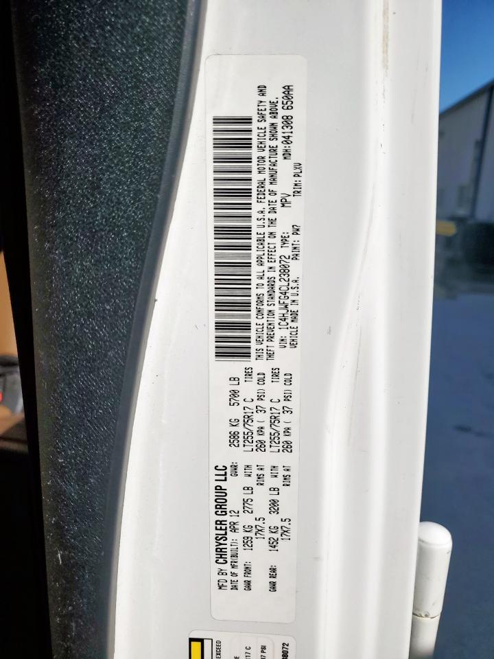 2012 Jeep Wrangler Unlimited Rubicon VIN: 1C4HJWFG4CL238072 Lot: 85495115