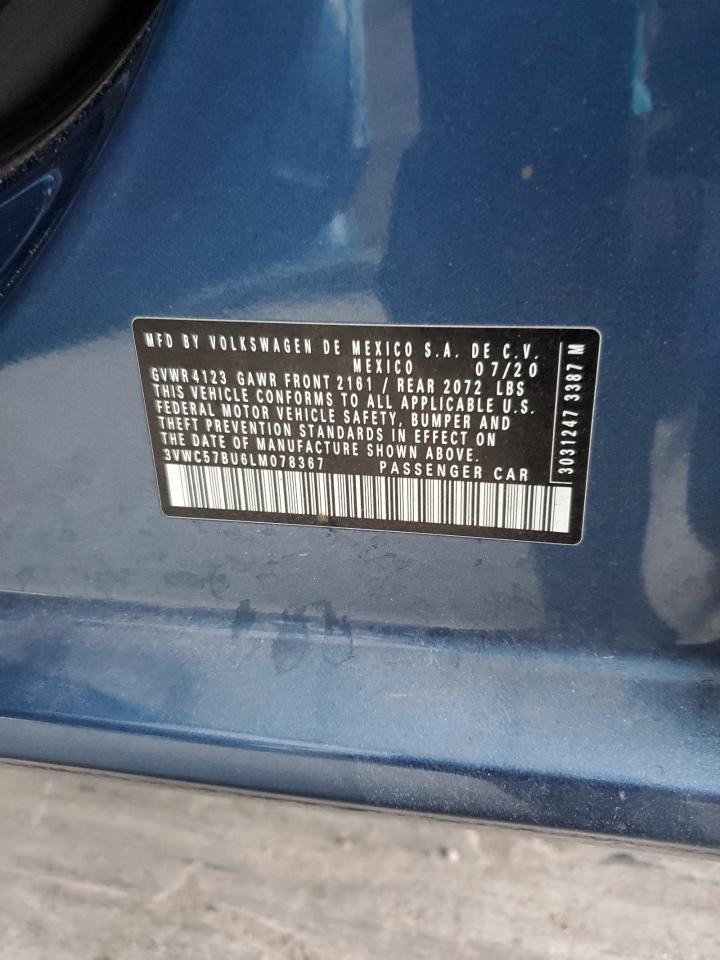 2020 Volkswagen Jetta S VIN: 3VWC57BU6LM078367 Lot: 85689805