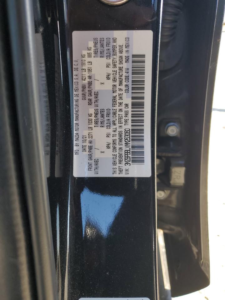 2021 Mazda 3 Select VIN: 3MZBPBBLXMM253060 Lot: 84417035