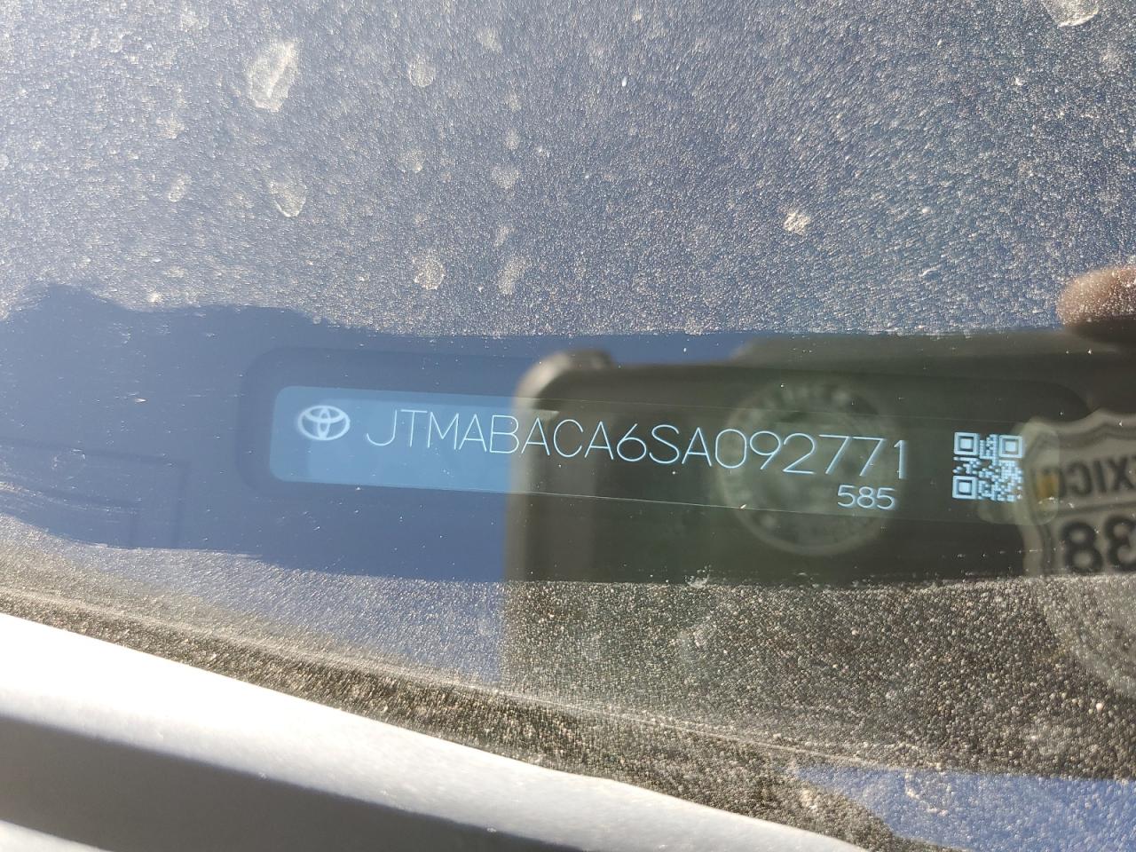 2025 Toyota Bz4X Xle VIN: JTMABACA6SA092771 Lot: 82560745