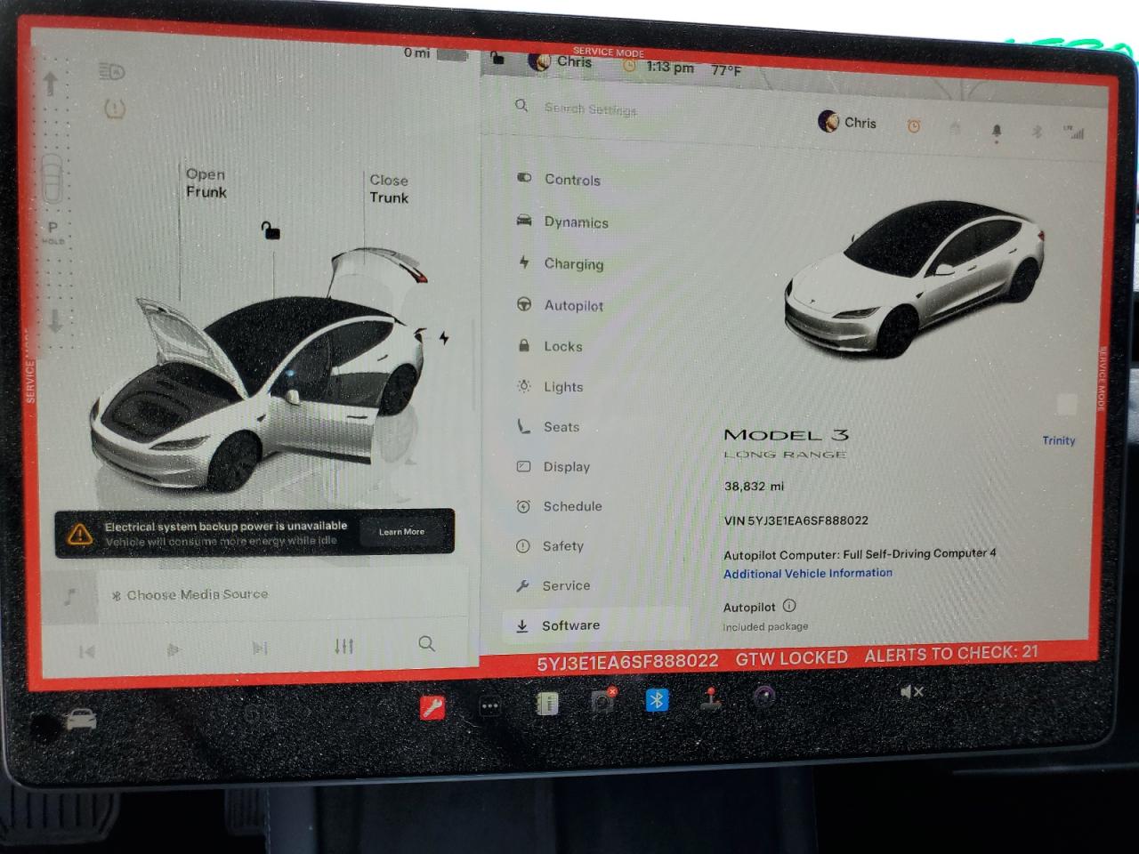 2025 Tesla Model 3 VIN: 5YJ3E1EA6SF888022 Lot: 85129855