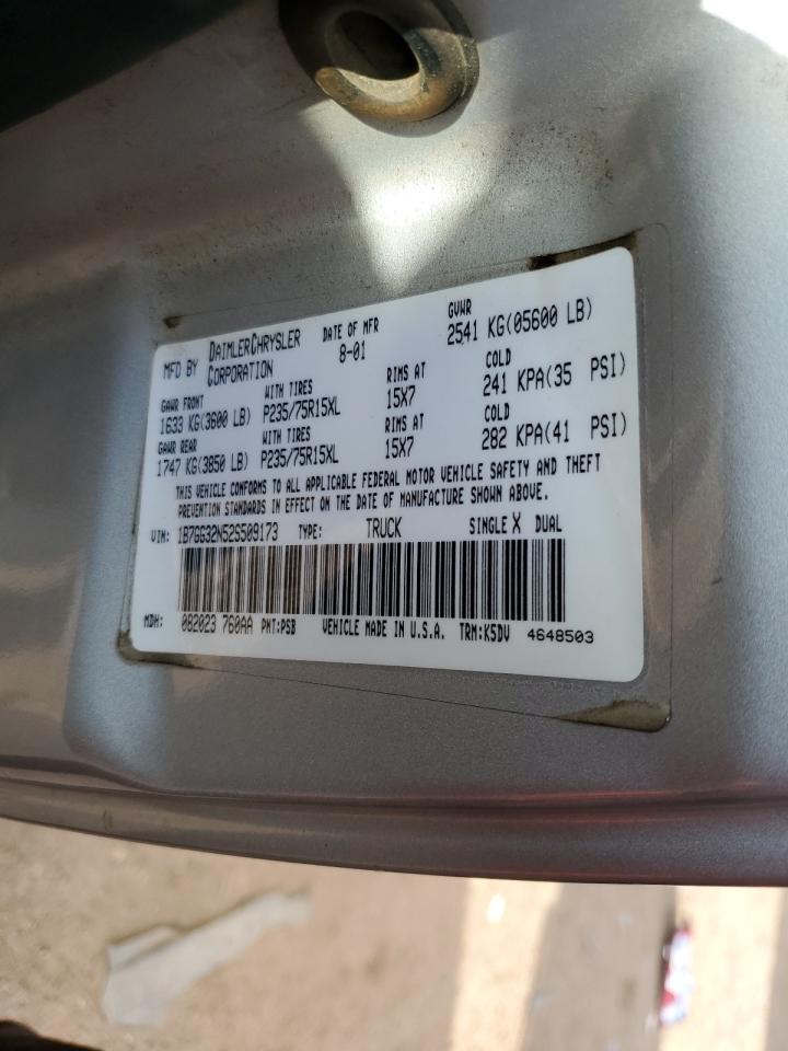 2002 Dodge Dakota Sport VIN: 1B7GG32N52S509173 Lot: 85757845